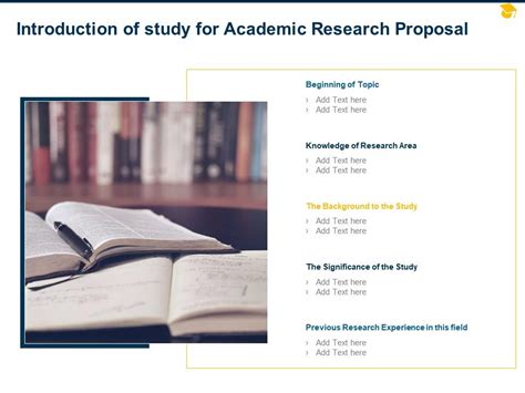 Introduction Of Study For Academic Research Proposal Ppt Powerpoint