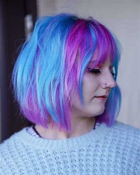 Short Hair Blue And Purple Dare To Try These Bold Hair Colors