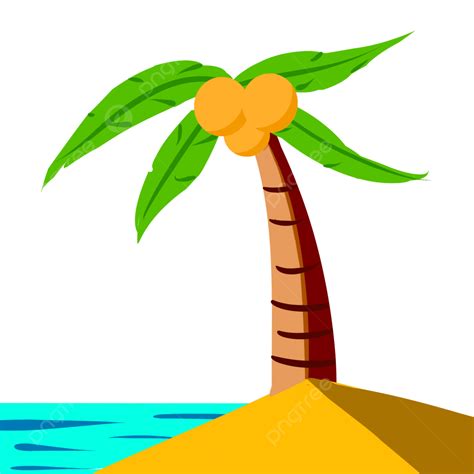 Beach Coconut Tree Clipart Hd PNG Summer Beach Coconut Tree Summer Beach Coconut Tree PNG