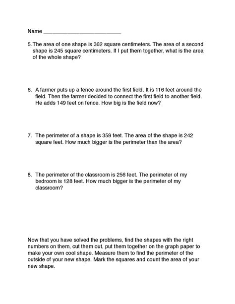 How to work word problems in algebra : area:perimeter word problems.pdf | Word problems, Area ...
