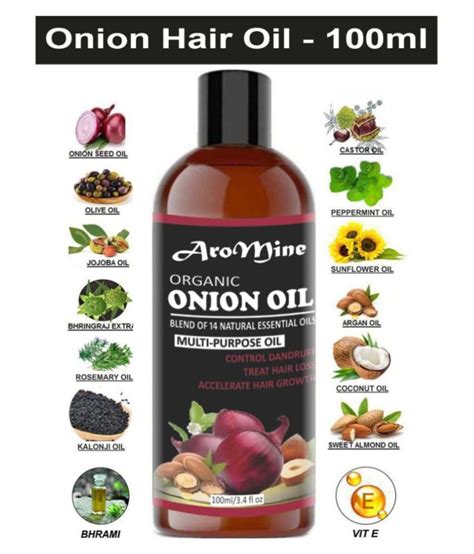 Aromine Hair Growth Onion Oil 100 Ml Pack Of 2 Buy Aromine