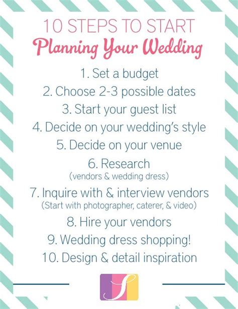 10 Steps To Start Planning Your Wedding