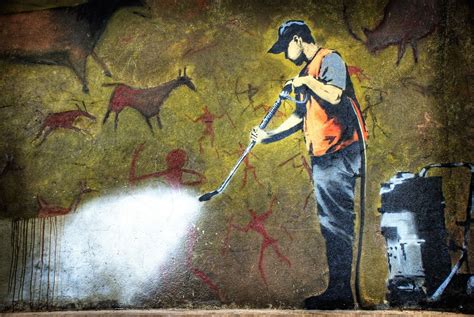 Banksy Cave Art Street Art Amazing Street Art Street Art Graffiti