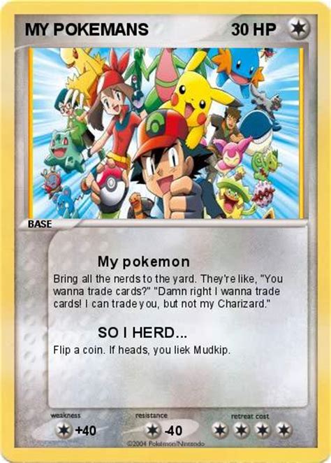 Pokémon My Pokemans My Pokemon My Pokemon Card