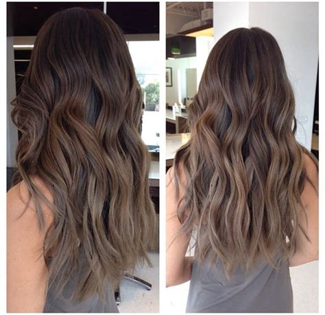 Add blonde or brunette shades to create a natural ombre. Natural brown ombre | Brown hair balayage, Hair styles ...
