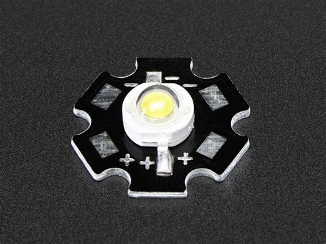 1 Watt Cool White LED - Heatsink Mounted ID: 518 - $3.95 : Adafruit