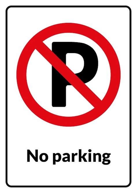 No Parking Sign Template How To Make No Parking Sign No Parking