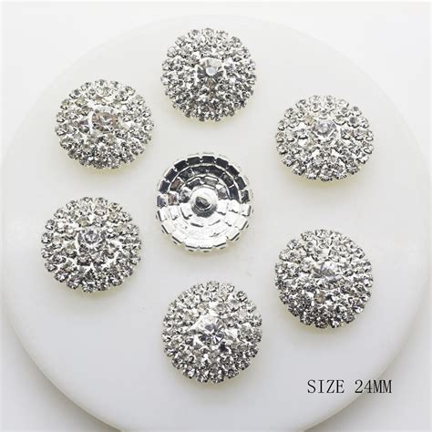 Buy 2017 Limited New 5pcslot 24mm Round Silver