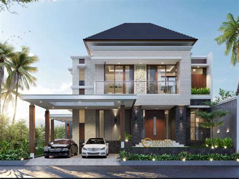 Desain rumah hook 2 lantai ini memiliki tampilan rumah tropis yang elegan dan mewah, dibangun di atas lahan yang cukup luas yaitu 20 x 25 m2. Photo emporio-architect-jasa-arsitek-bandar-lampung-desain ...