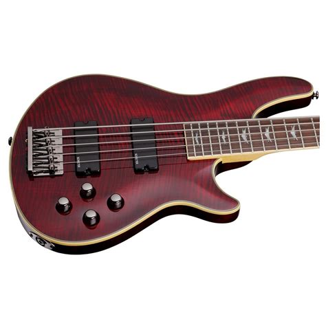 Schecter Omen Extreme 5 Bass Guitar Black Cherry At Gear4music