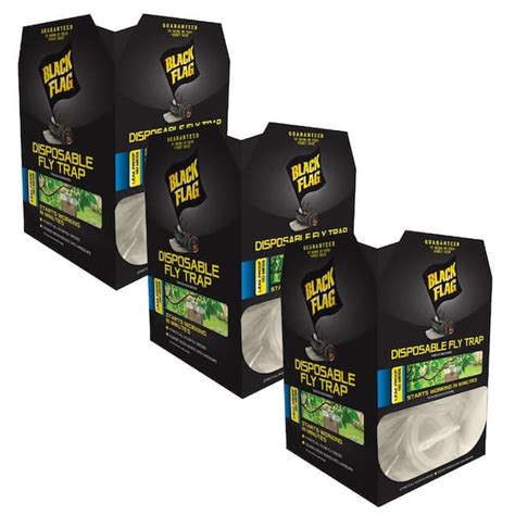 Black Flag Disposable Outdoor Fly Insect Trap Bundle 3 Hg 11039 3 The Home Depot