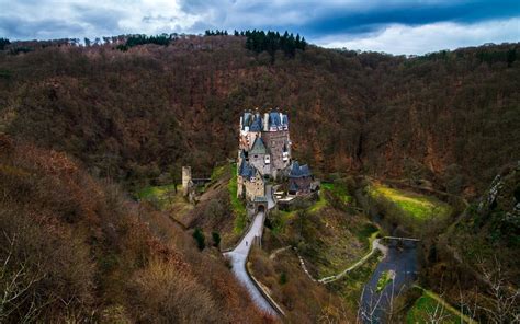 Nature Architecture Castle Trees Old Building Road River Forest