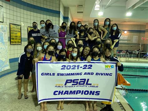 Girls Varsity Swim Team Wins 2021 2022 Psal Championship Brooklyn