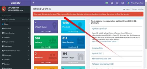 Bug Error Notifikasi Login Layanan Mandiri Pengguna Belum Aktif Issue OpenSID