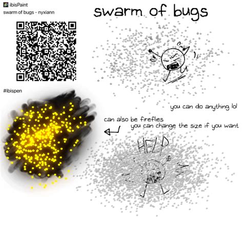 Swarm Of Bugs Ibispaint