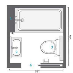 The best bathroom remodels start with a thoughtful layout. 5X5 Small Bathroom Floor Plans | Small bathroom floor ...