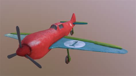 Самолётthe Plane 3d Model By Vlad1324 Dff00b7 Sketchfab