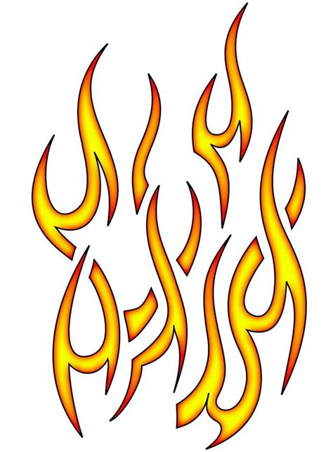 Tribal Flame Piece By Blakewise Clipart Best Clipart Best Stencil