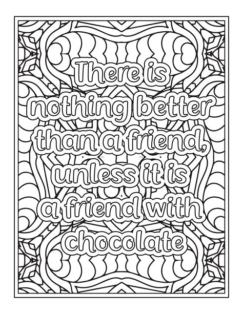 Best Friend Quotes Coloring Book Quotes Coloring Page 8865153 Vector Art At Vecteezy