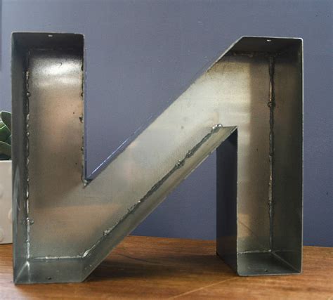 Vintage Metal Letter N By Bonnie And Bell