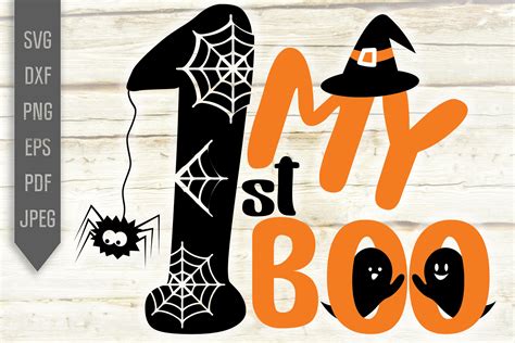 My 1st Boo Svg First Halloween Baby Svg Graphic By Mint And Beer