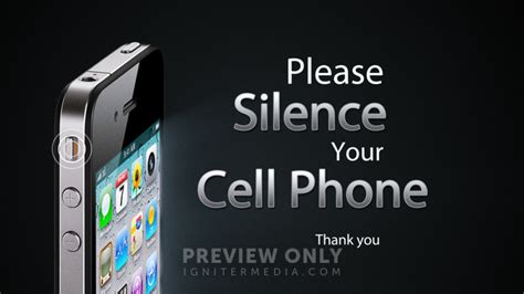 Please Silence Your Cell Phone Title Graphics Igniter Media