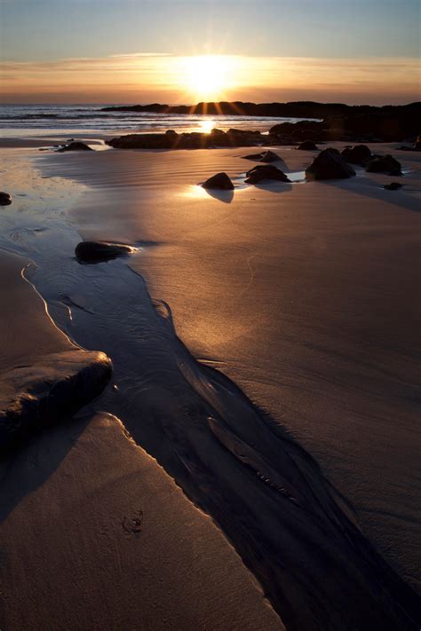 Sandy Beach Sunrise Royalty Free Photo