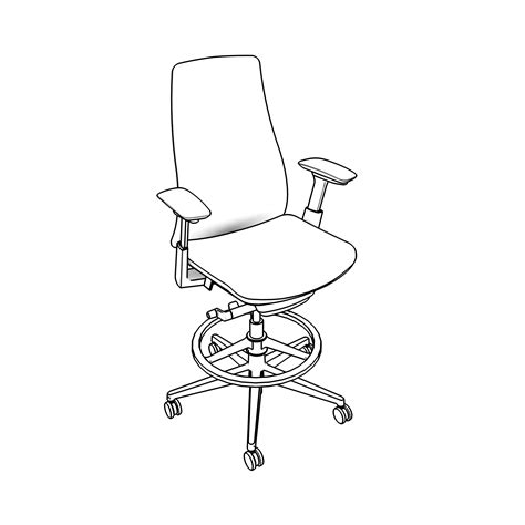 Study Chair Dwg Charles Eames Aluminium Chair Zip In Autocad Cad 24