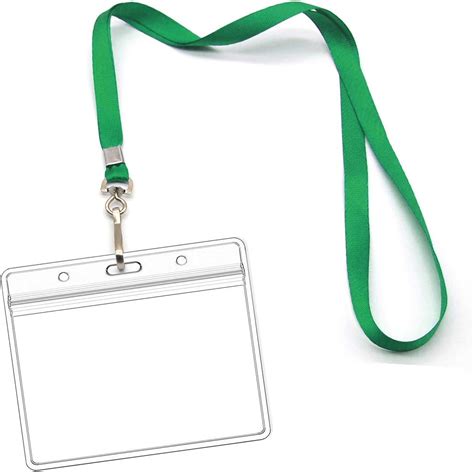 Lanyards With Id Holder Name Badges Waterproof Name Tag Badge Holders