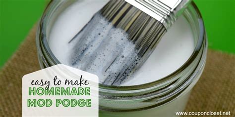How To Make Homemade Mod Podge Only 2 Ingredients