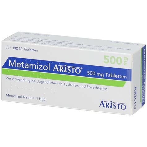 metamizol aristo  mg tabletten  st shop apothekecom