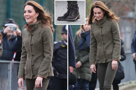 Kate Middleton Outfit Duchess Of Cambridge Wears Trendy Boots And