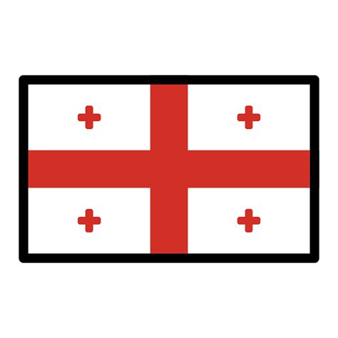 Kategorien » flaggen » nationalflaggen » flagge: Georgien Flagge clipart. Kostenloser Download. | Creazilla