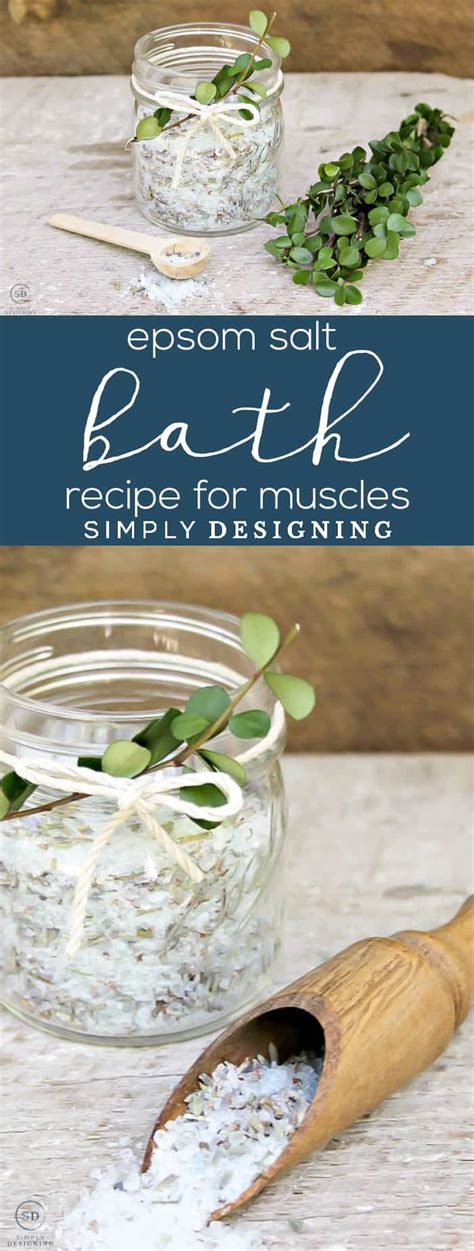 Epsom Salt Bath Recipe For Muscles Simply Designing With Ashley