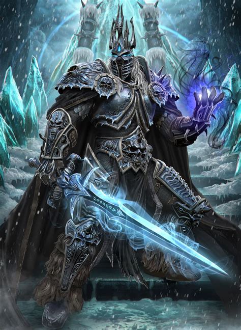 The Lich King By Ze On Deviantart Warcraft Art