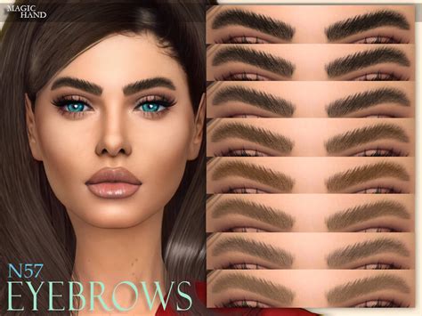 Mh Eyebrows N57 The Sims 4 Catalog