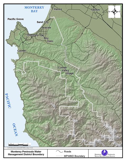 Map Of Monterey County Ca Maping Resources