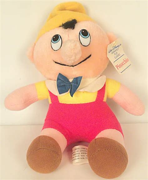 Vintage Walt Disney Animated Film Classic Pinocchio Plush Stuffed