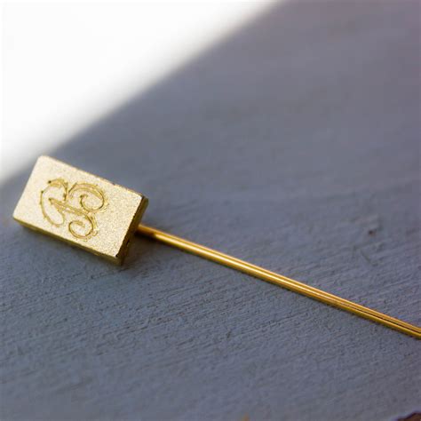 Vintage Letter B Pin Letter Stickpin Gold Lapel Pin Inspire Uplift