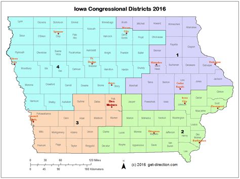 Map Of Iowa Congressional Districts 2016