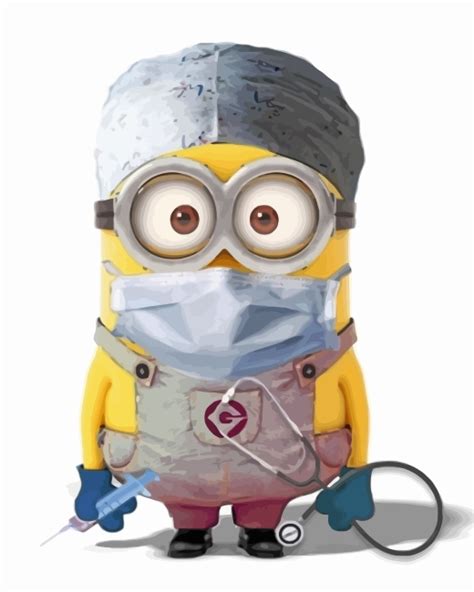 Minion Medico Paint By Numbers Numeral Paint