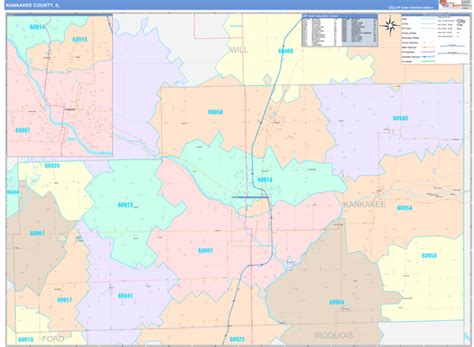 Maps Of Kankakee County Illinois