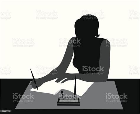 Daily Report Vector Silhouette Stock Illustration Download Image Now