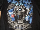 NHRA NITRO JUNKIE T SHIRT SIZE LARGE drag Racing Nitromethane | #1729355100
