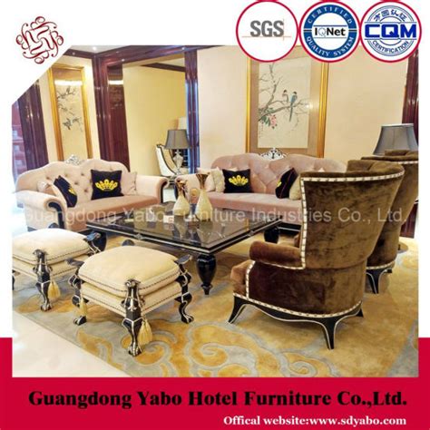 China Star Hotel Furniture With Luxury Living Room Furniture Set Hl 2