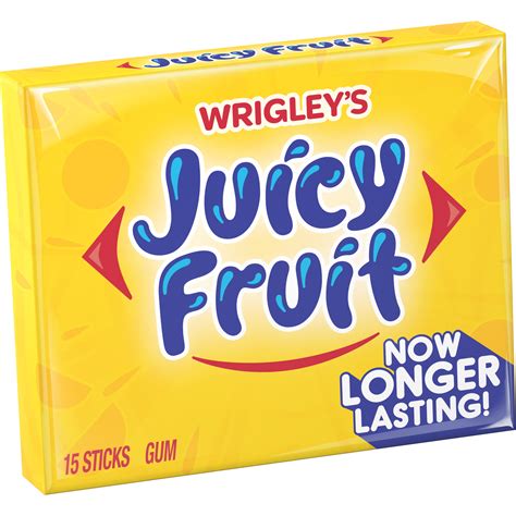 Juicy Fruit Original Chewing Gum 15 Piece Single Pack