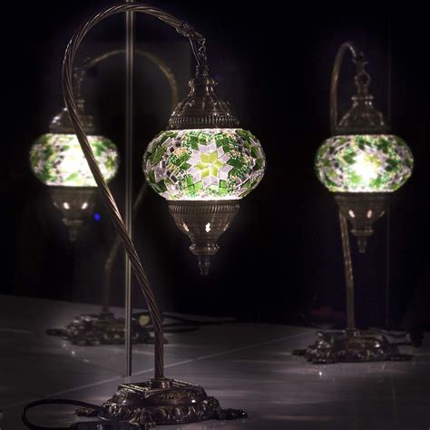 LaModaHome Turkish Lamp Tiffany Lamp 2021 Mosaic Stained Glass Boho