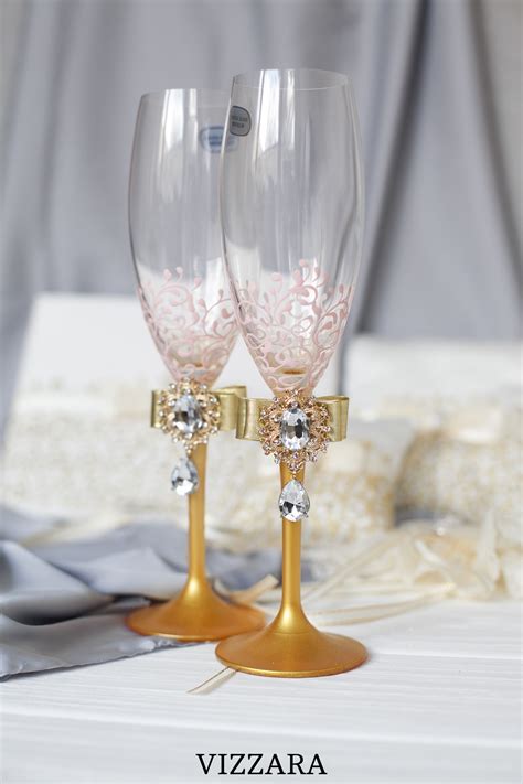 Champagne flutes Blush wedding Cheap champagne flutes Champagne and blush wedding Flute ...