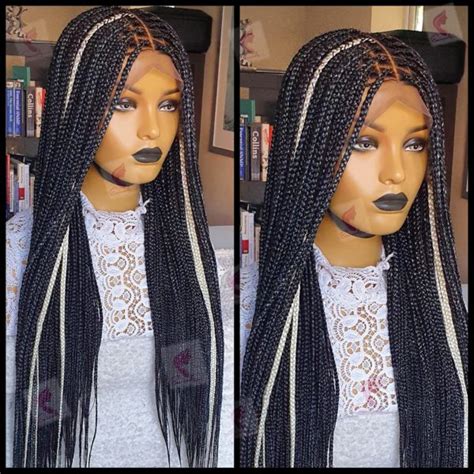 Knotless Braids Full Frontal Braided Wig 28inches Braided Wigs