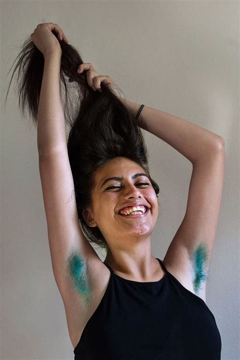Women Who Dye Their Armpit Hair Published 2015 Armpit Hair Women Women Body Hair Dyed